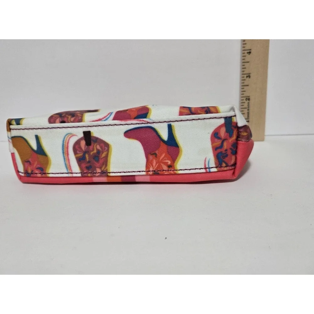 Cowboy Boots Catchfly Cosmetic‎ Make Up Bag Stylish Wristlet Organizer Western